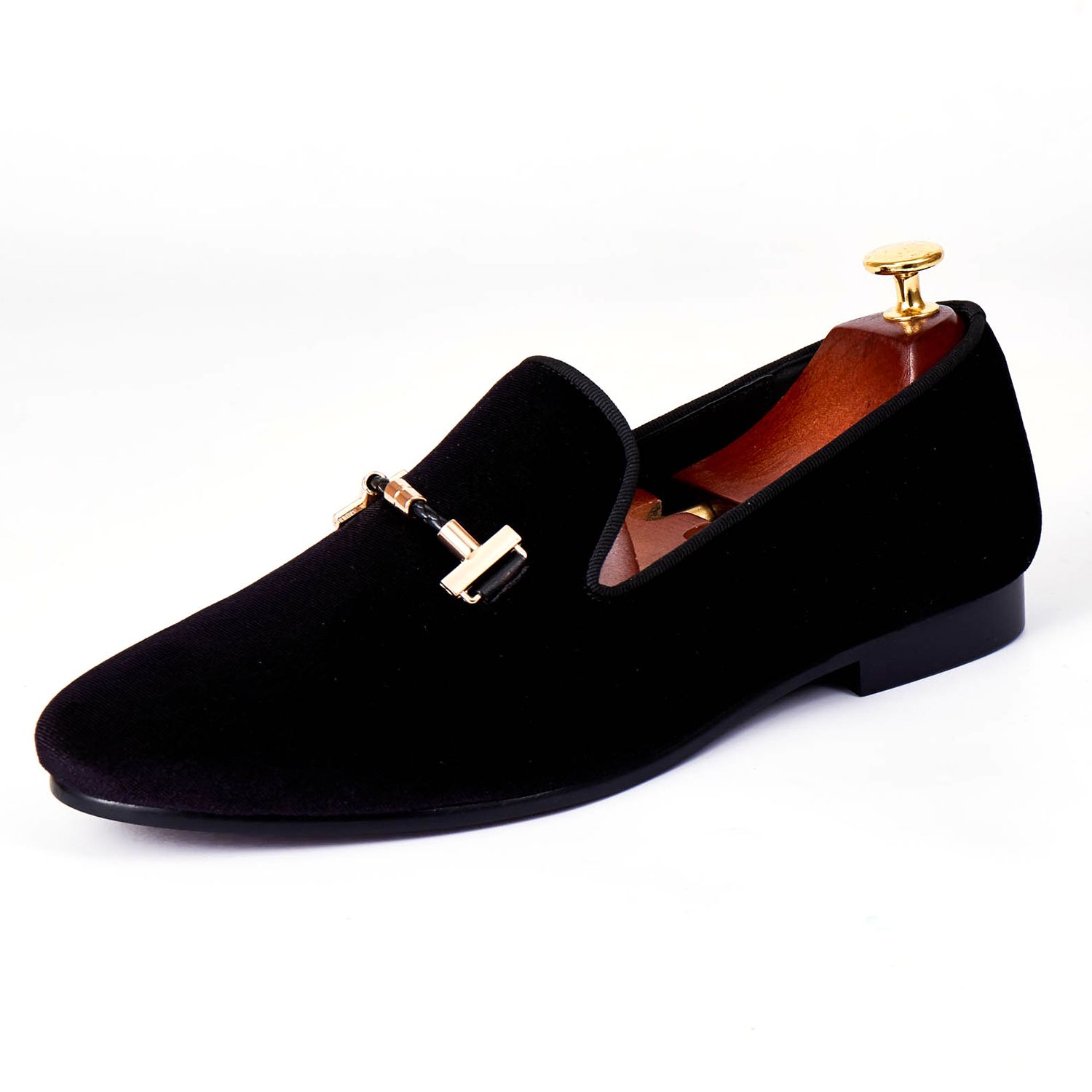 black dress shoes with gold