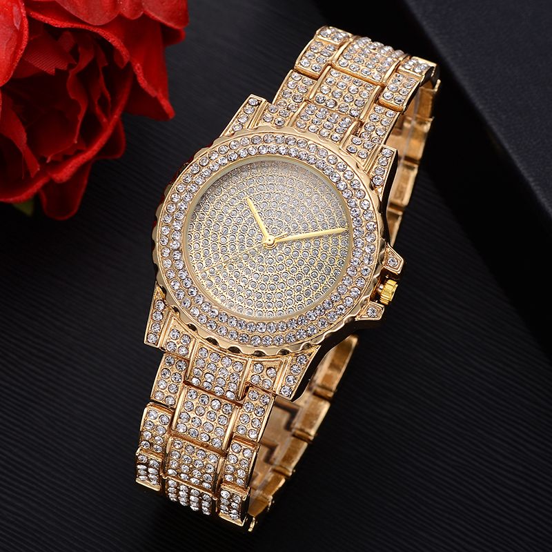 techno pave diamond watch
