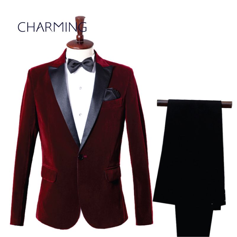 Compra Trajes Completos Para Hombre Trajes De Baile Para Hombres Tejido De  Terciopelo Dorado De Alta Calidad Adecuado Para La Vestimenta De La  Cantante Anfitriona En El Escenario Y El Vestido Del