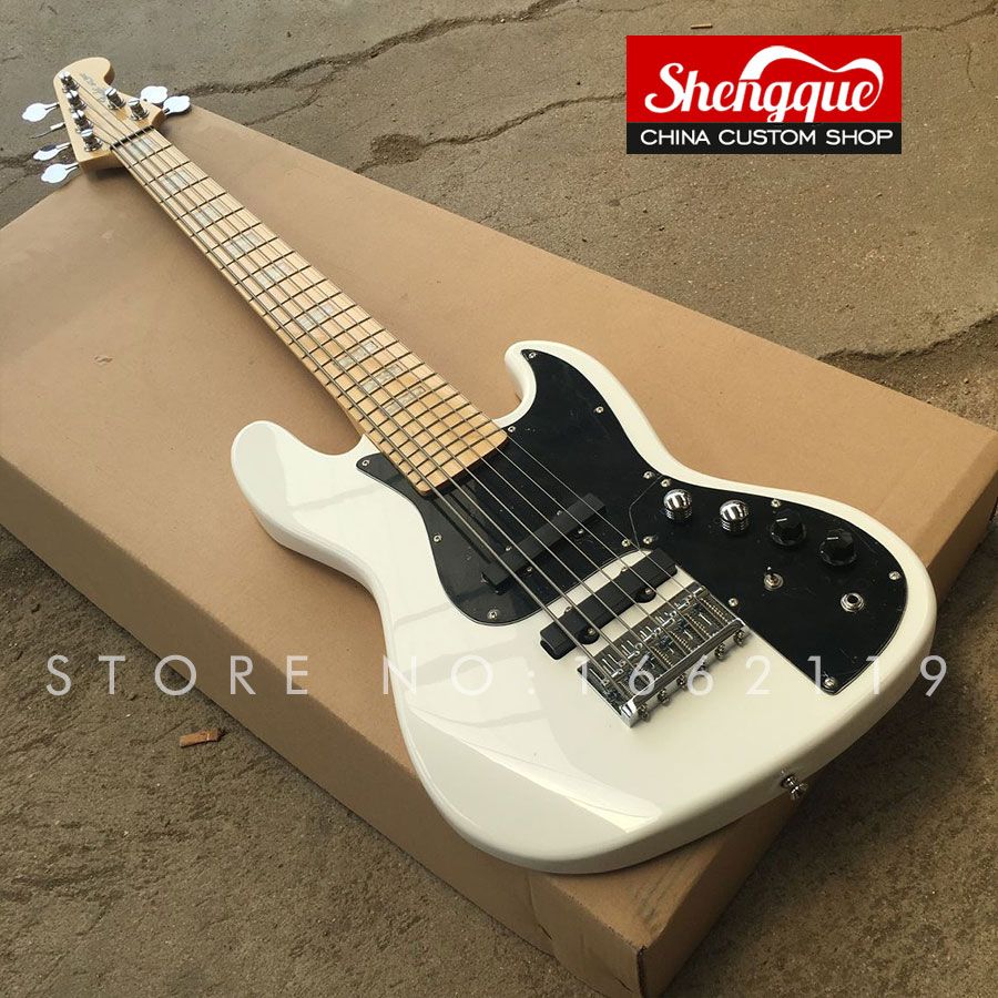 Compra Envío Gratis Fábrica Personalizada Jazz Bajo 6 Cuerdas Bajo  Eléctrico Con Diapasón De Arce Todos Los Instrumentos Musicales Disponibles  En Color Barato | Entrega Rápida Y Calidad | Es.Dhgate