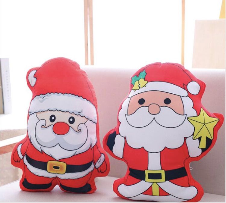 Acheter Beau Père Noël Oreiller Court En Peluche Jouet PP Coton Bourré  Oreiller En Peluche Cadeau De Noël Envoyer À Enfants Ami De 10,88 € Du  Julie2017 | DHgate.Com