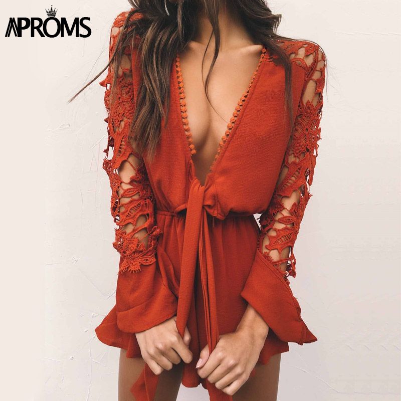 long sleeve romper shorts