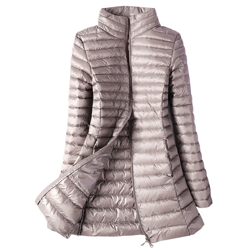 plus size thin puffer jacket
