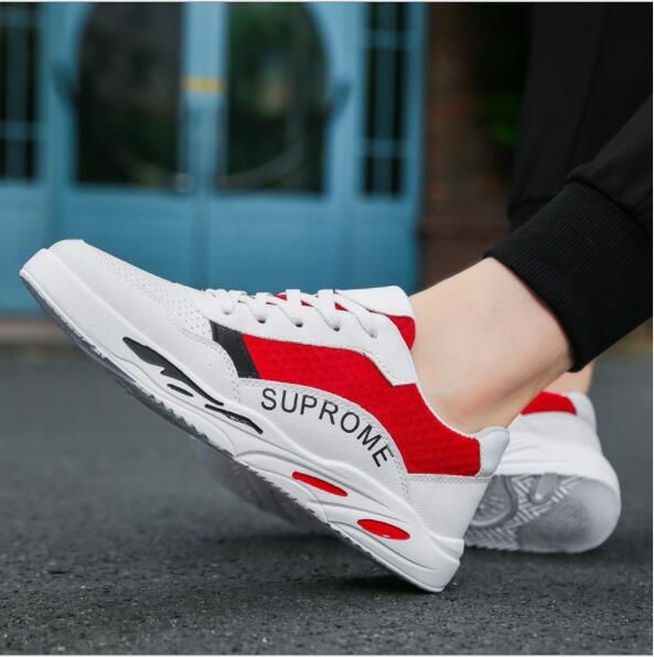 Autumn Breathable White Shoes Mens Casual Shoes Korean Version Of