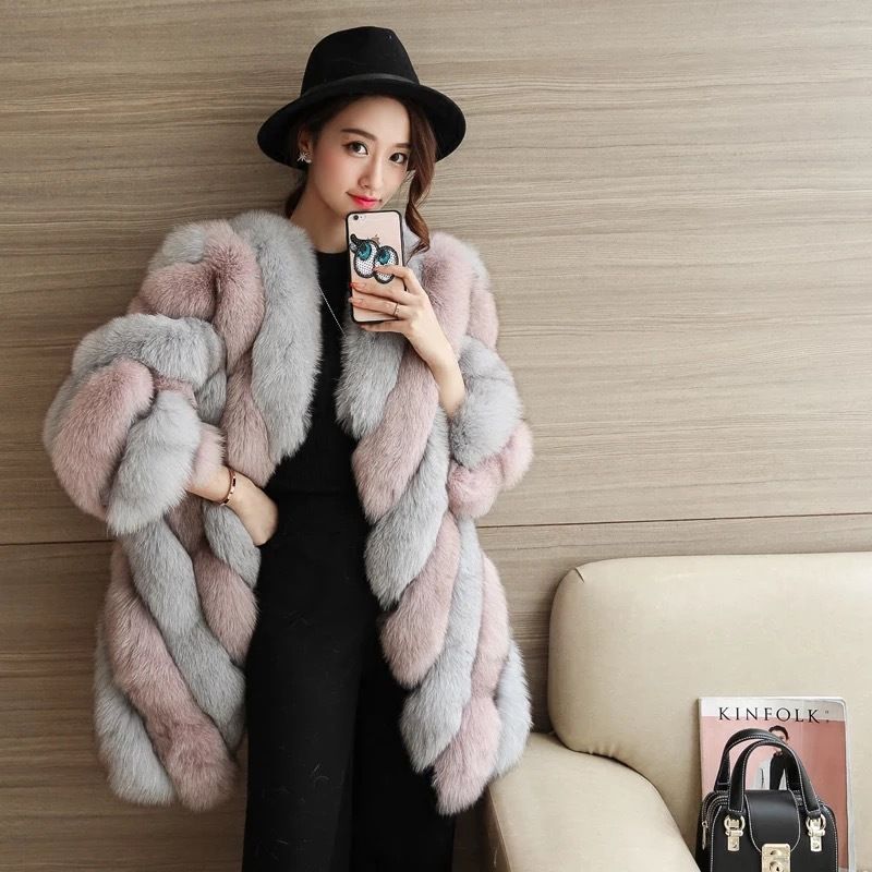mid length fur coat