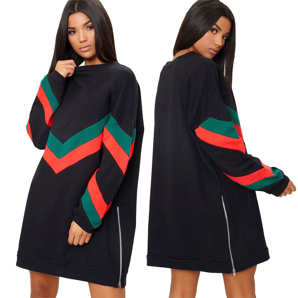 zipper sweater dress