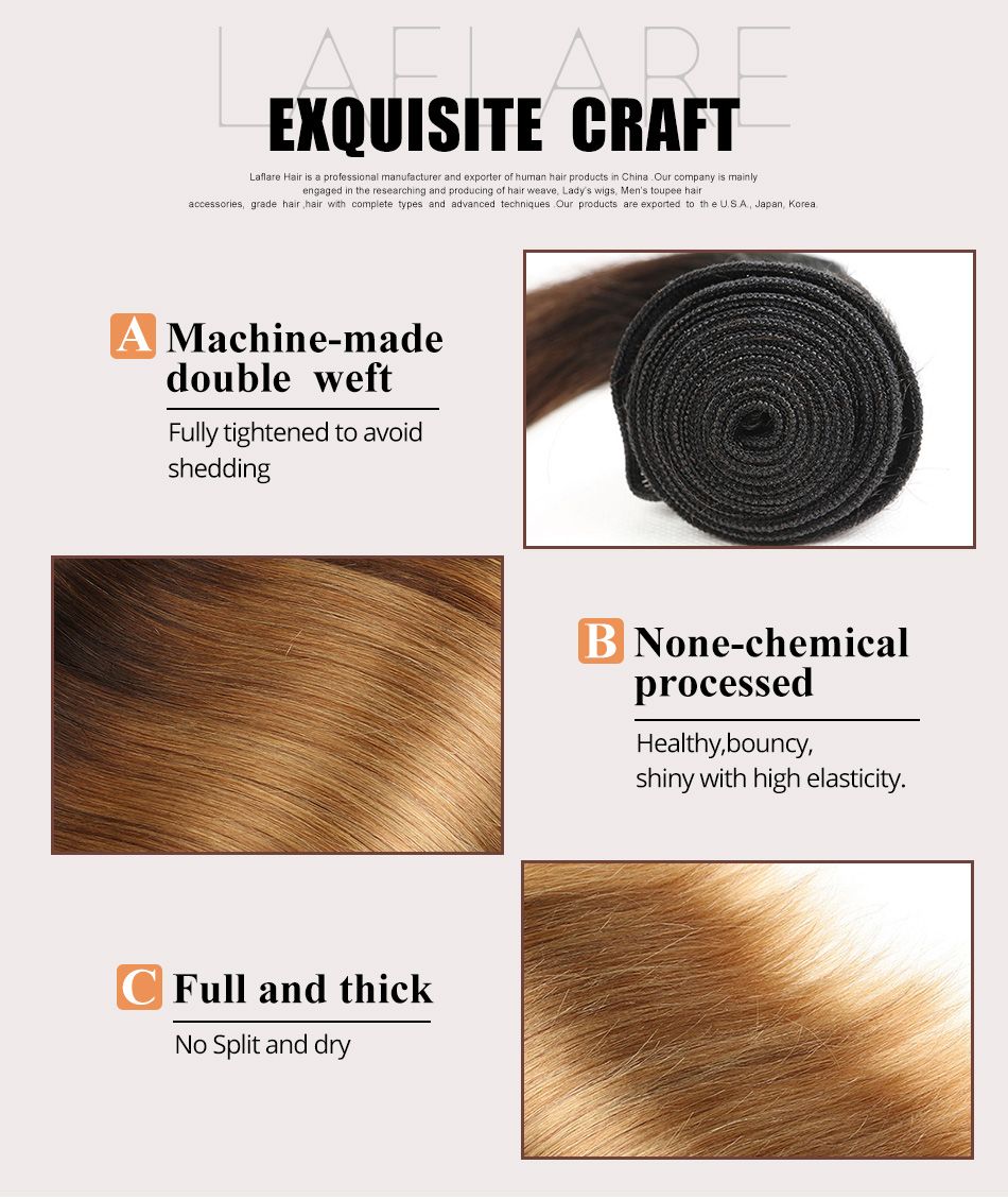 Brazilian Straight Hair Bundles T1b 4 27 Ombre Human Hair Weaves 8