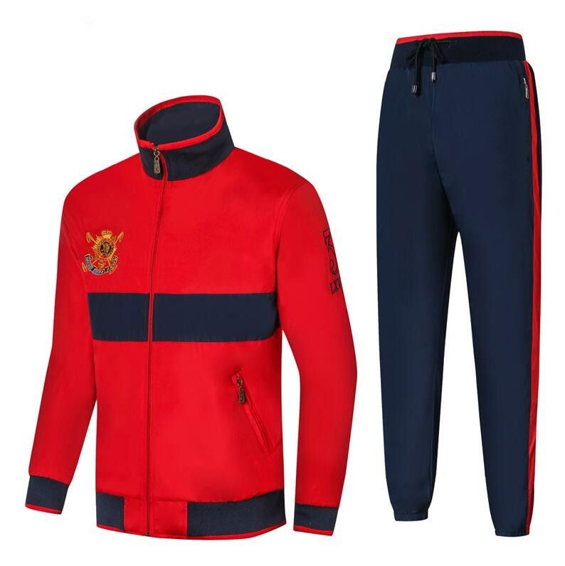 Red And White Polo Sweat Suit Flash 