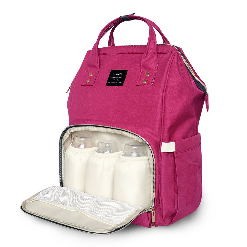hot pink diaper bag backpack