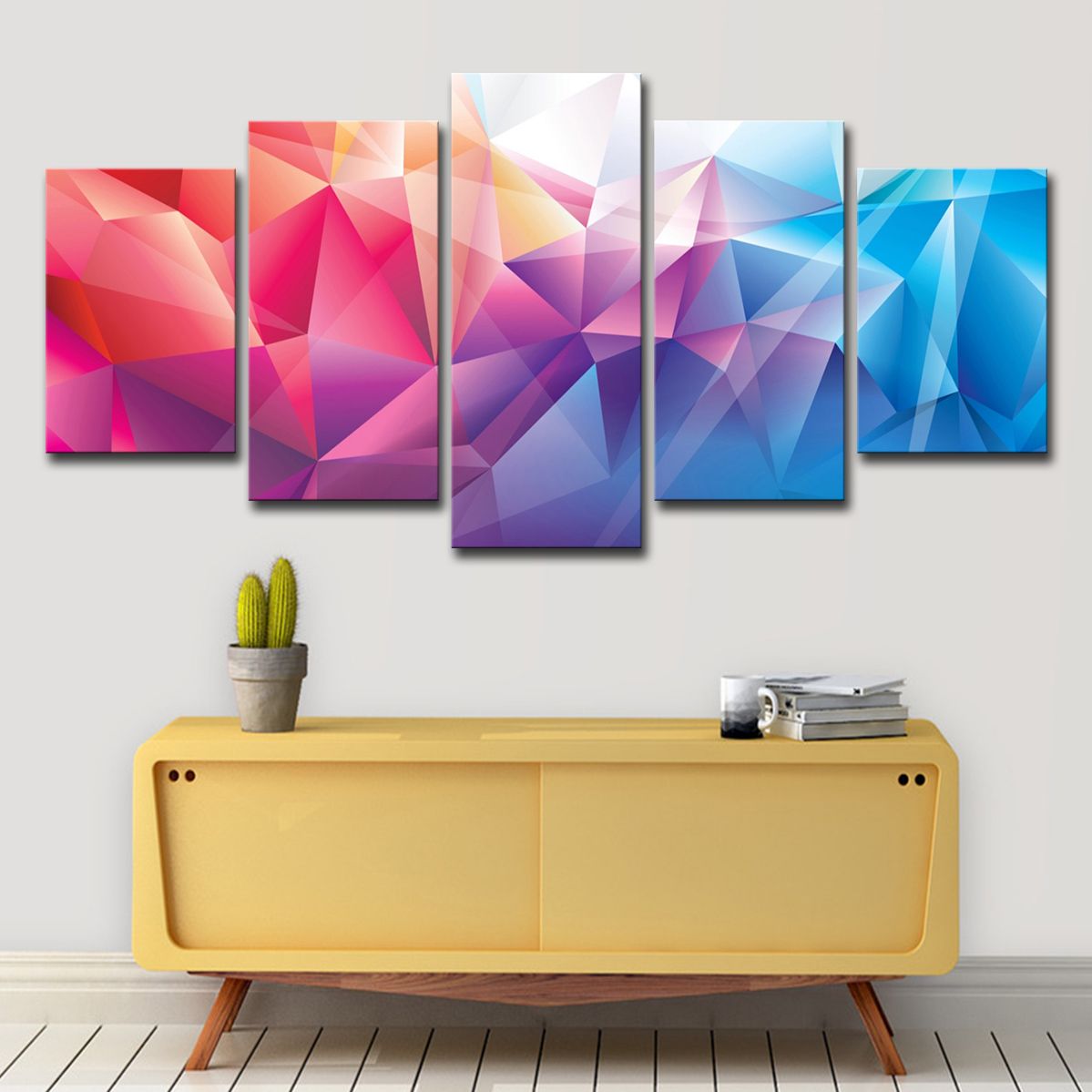 2020 Canvas Wall Art Pictures Home Decor Colorful Polygon Shape Canvas Wall Art Pictures Home Decor