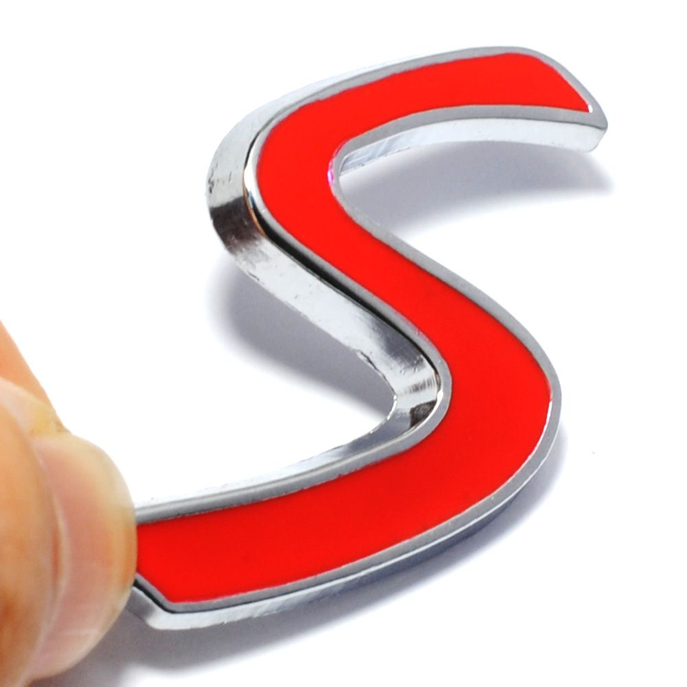 New 3D Chrome Metal Red S Logo Car Emblem Sticker For BMW Mini Cooper Car  Tail Decoration Styling Decals Exterior Accessories From Ordermix, $1.2 |  DHgate.Com
