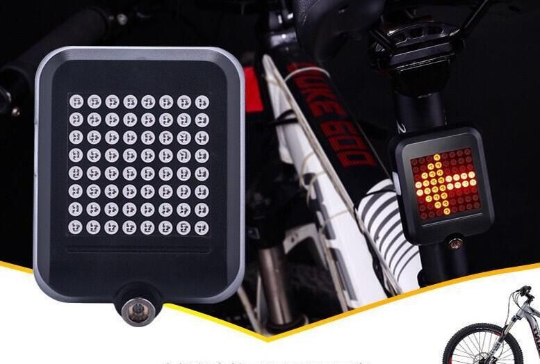 Front Bar Remote Control Rechargeable LED Bike Tail Light Bicycle Turn Signal