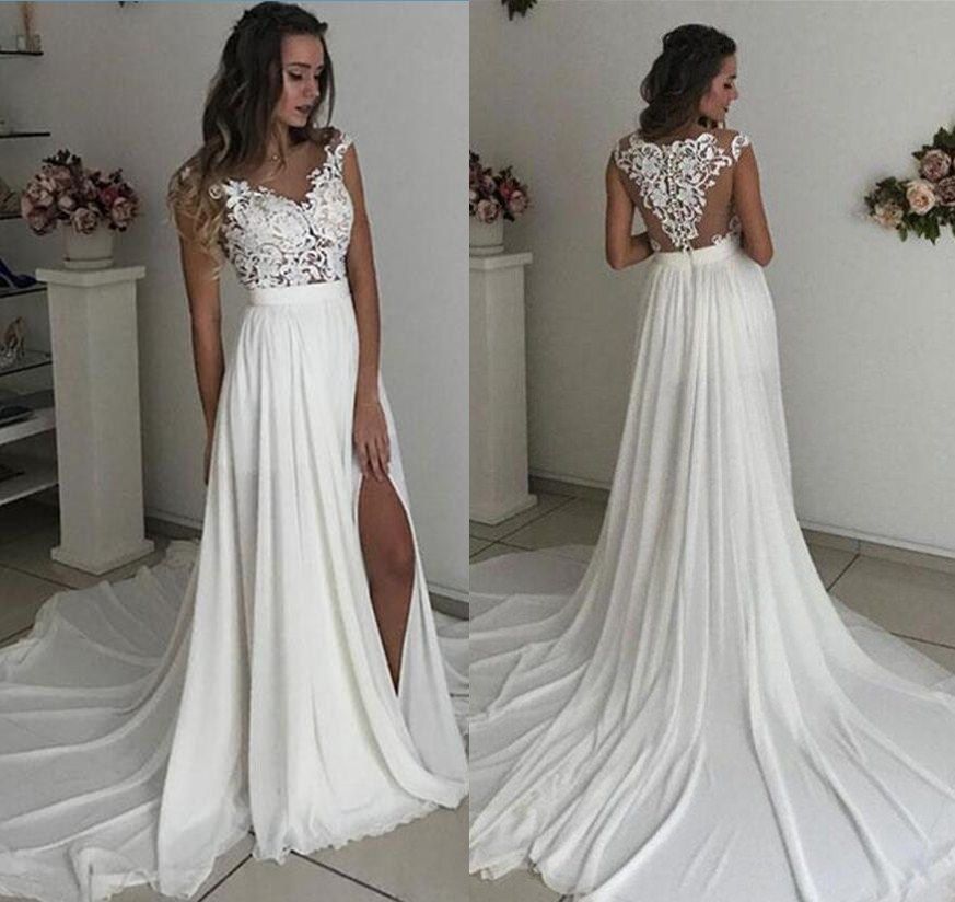 abiti da sposa in chiffon