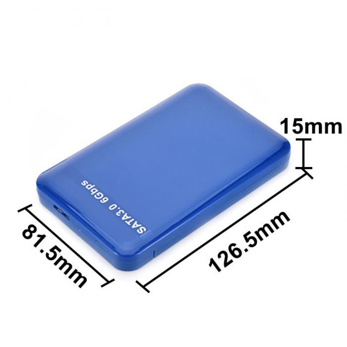 2.5/" USB 3.0 SATA Hard Drive External Enclosure 3TB 6Gbps HDD SSD Disks Case Box