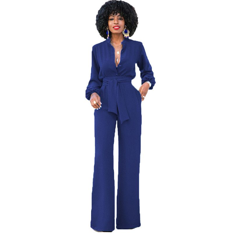 evening jumpsuit with sleeves