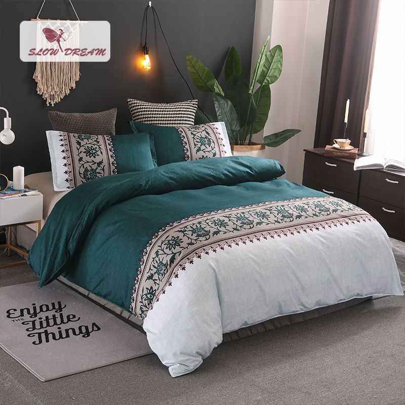 البوهيمي حاف مجموعة غطاء ملون بوهو الأزهار الفراش الهندي القبلية الغريبة المعزي غطاء أغطية سرير الفراش مخطط مجموعات Leather Bag