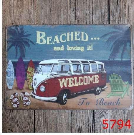 Get Art vintage mur de plage For Android