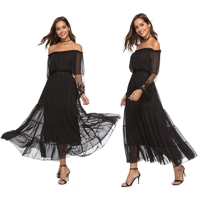 black and white chequered dress