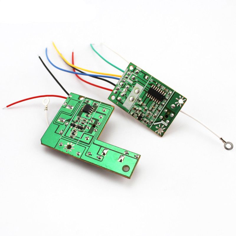 4CH 27MHZ Remote Transmitter /& Receiver Board with Antenna for DIY RC Car Robot