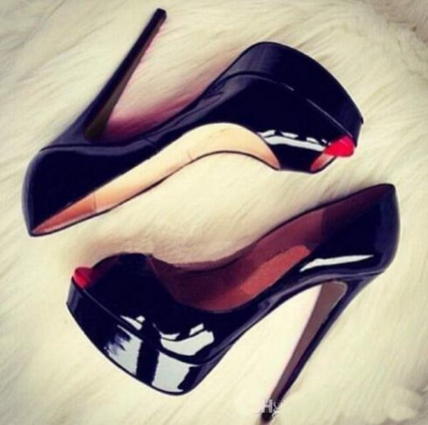 peep toe red bottoms