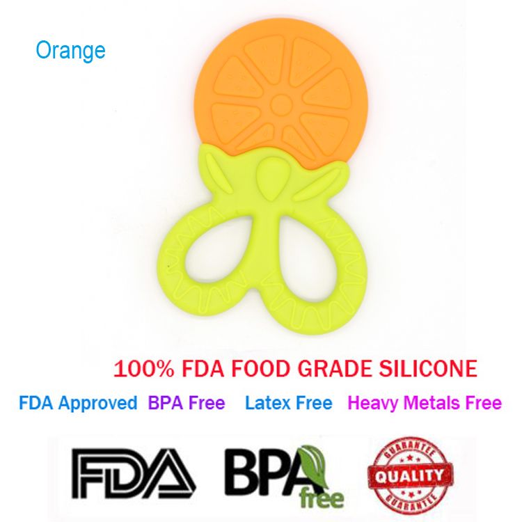 Beb/é Mordedor suave Silcone libre de BPA Beb/é de la dentici/ón de juguete conejo de la manija para el beb/é