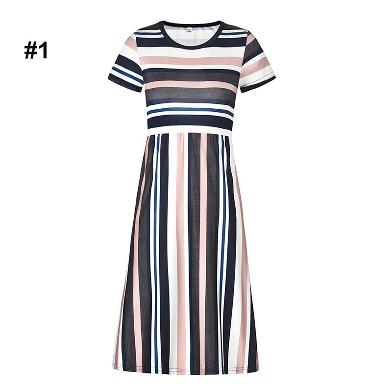 Grosshandel 1 Bis 8 Jahre Baby Madchen Sommer Gestreiften Bunten