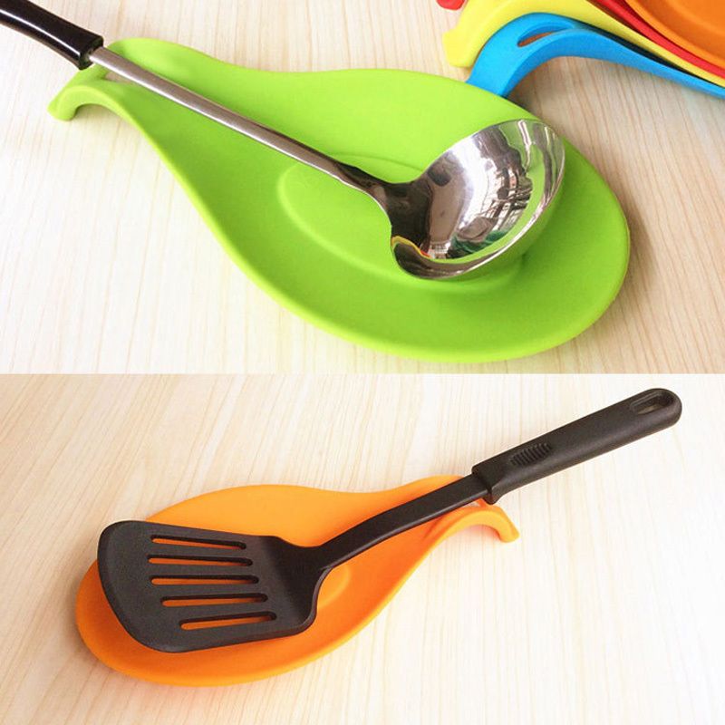 2020 Kitchen Silicone Spoon Rest Heat Resistant Non Stick Silicone Cooking Tools Mat From