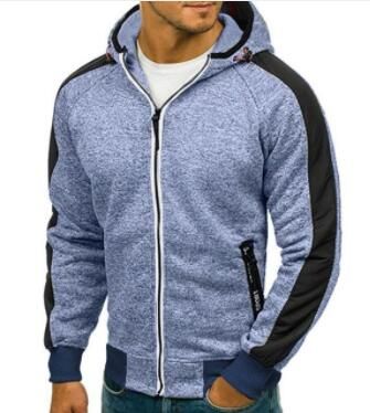 slim fit zipper hoodie
