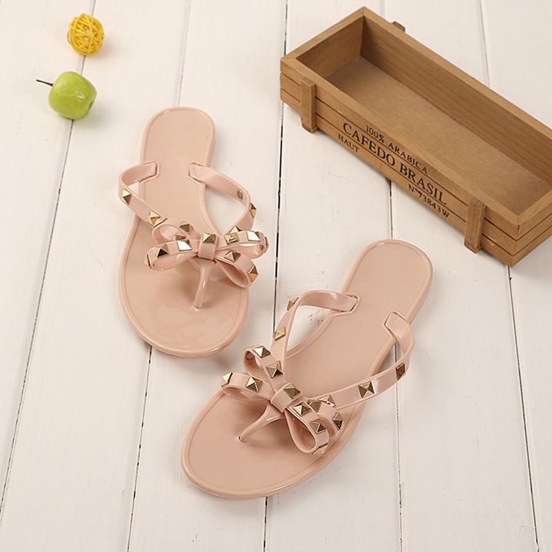 bow flip flop sandals