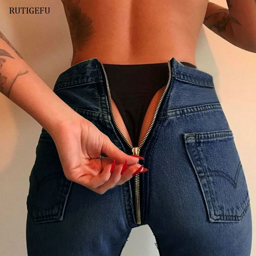 Jeans Mujeres 2017 Slim Hip Zipper Moda High Cintura Jeans Otoño E Invierno Ajustados Sexy Para Las Mujeres Envío Gratis € | DHgate