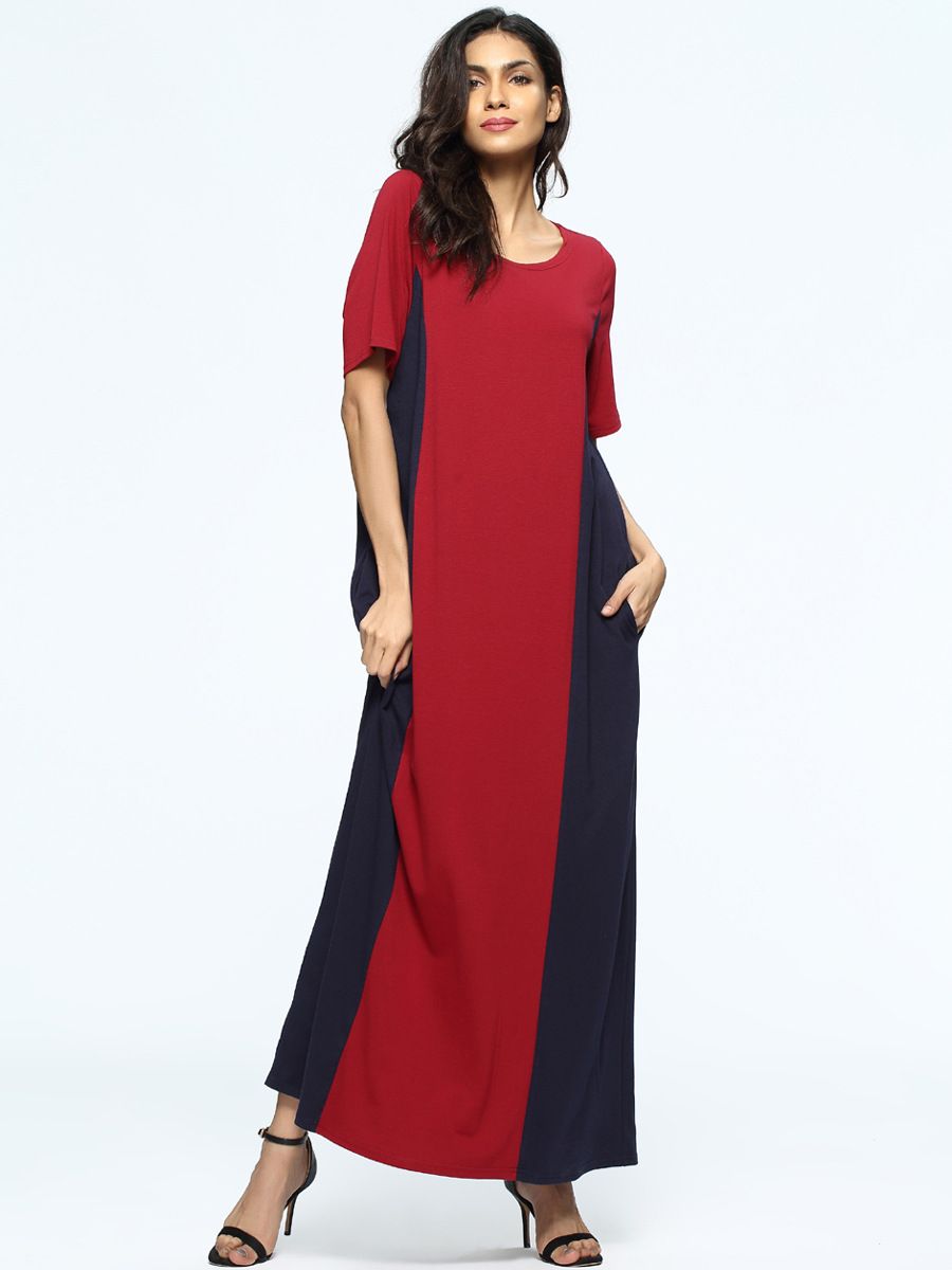 robe maxi manche courte