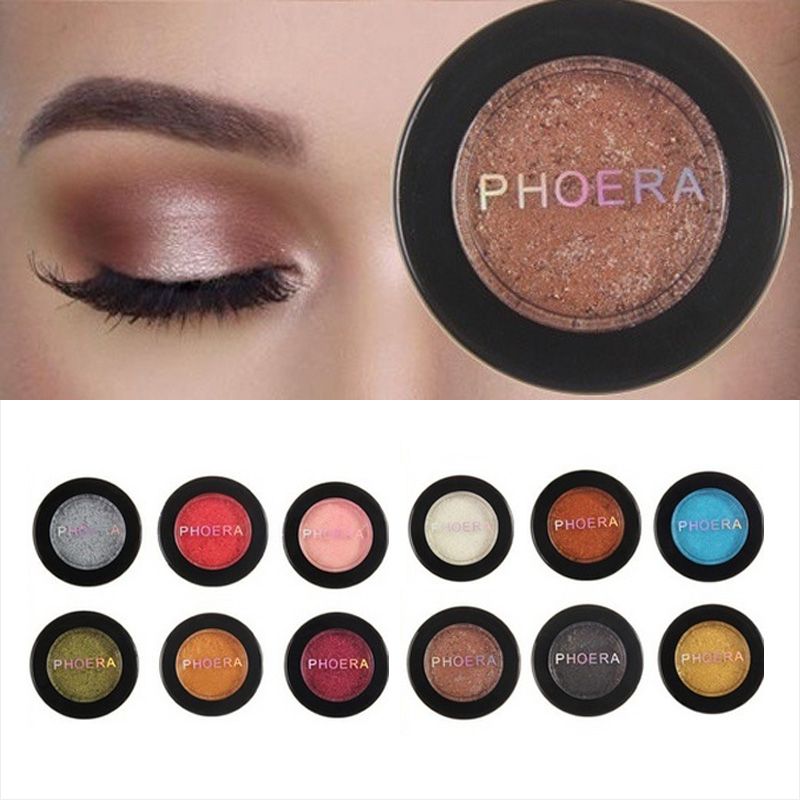 Koop Phoera Super Trillende Oogschaduw Metallic Glitter / Mat Oogschaduw Palet Pop Professionele Ogen Make 2.1G Goedkoop | Snelle Levering En | Nl.Dhgate