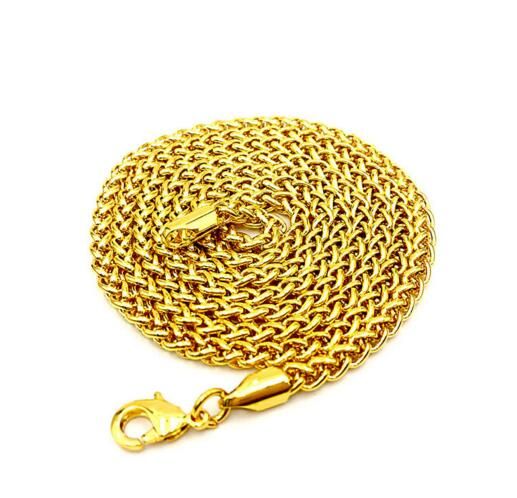 Satin Al Erkek Hip Hop 18k Altin Kaplama Kolye Yuksek Kalite 3mm Kucuk Cicek Sepeti Zinciri Tl143 8 Dhgate Comda