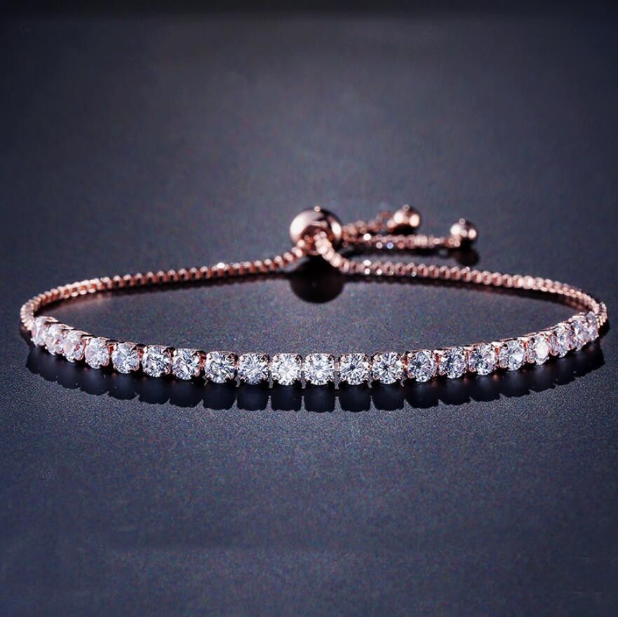 Rose Gold&White CZ