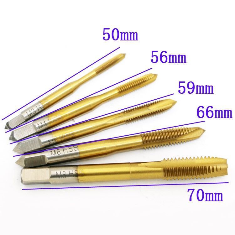 M2//M2.5//M3//M3.5//M4//M5//M6//M8 HSS Metric Straight Flute Thread Screw Tap Plug ÁÁ