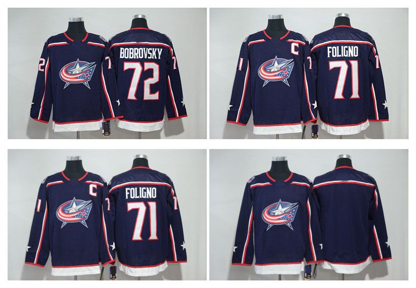 kids blue jackets jersey