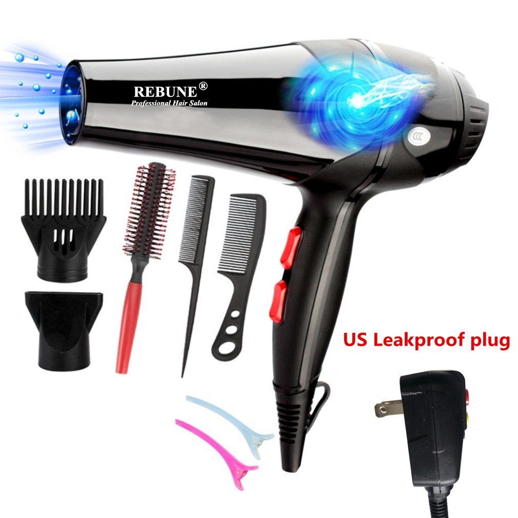 REBUNE 3000W Blue Light Anion Hair Dryer Ceramic Ionic Fast Styling Blow Dryer AC Motor Salon&Home Use Hair Drier With fragrance REBUNE 3000W Blue Light Anion Hair Dryer Ceramic Ionic Fast Styling Blow Dryer AC Motor Salon&Home Use Hair Drier With fragrance