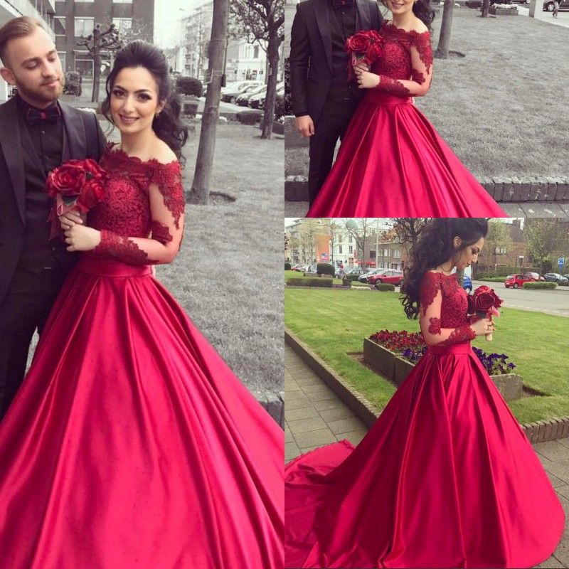 red frock for wedding