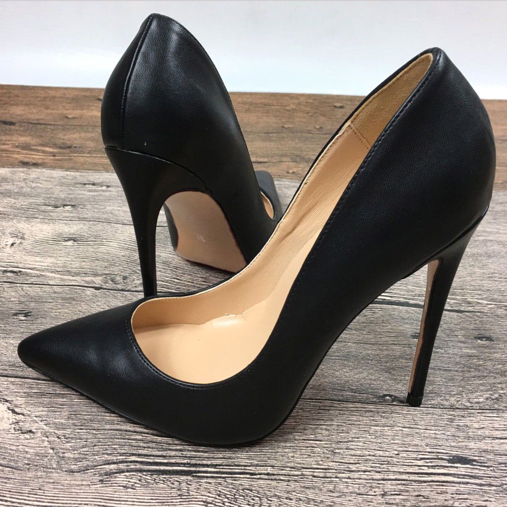 8cm black heels