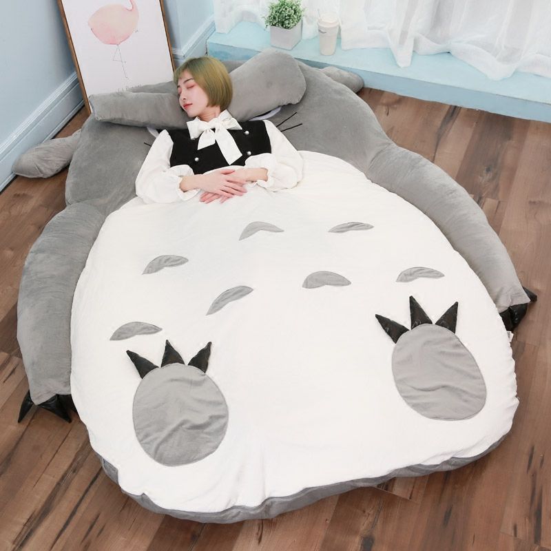 Japan Anime Totoro Plush Bed Big Stuffed Cat Sleeping Bag Bed Tatami Mattress 0cm X 150cm Dy