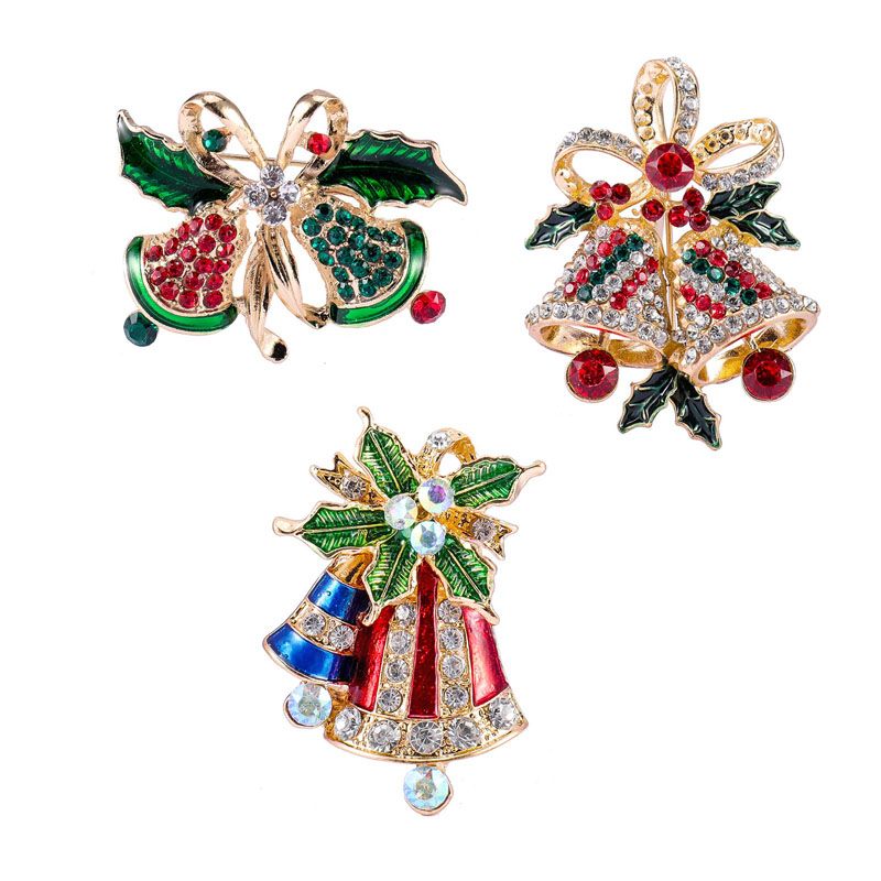 Cristal strass émail Broche Broche Mariage Fête Cadeau Noël Bijoux Cristal strass émail Broche Broche Mariage Fête Cadeau Noël Bijoux
