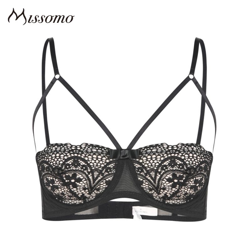 reggiseno di pizzo nero