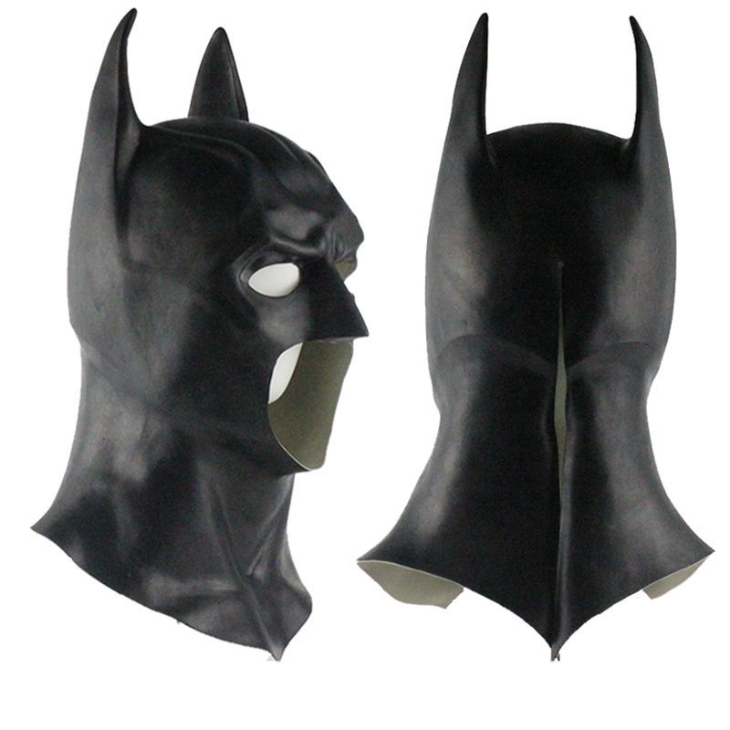 Faringe Catarata dígito Disfraz de máscara de Batman de Halloween de cara completa realista Disfraz de Superhero de The Faringe Catarata dígito Disfraz de máscara de Batman de Halloween de cara completa realista Disfraz de Superhero de The