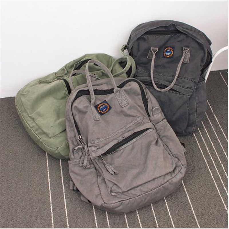 minimalist canvas backpack