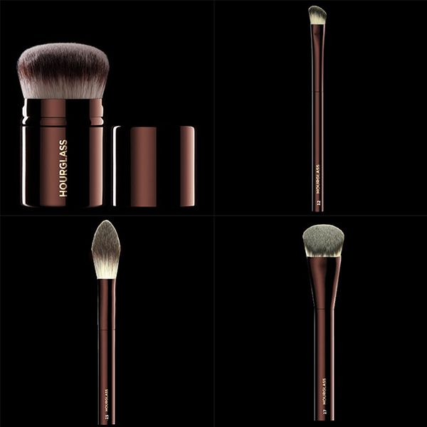 Hottest Hourglass Makeup Brushes Portable Telescopic Brush Foundation Brush Blending Bronzer