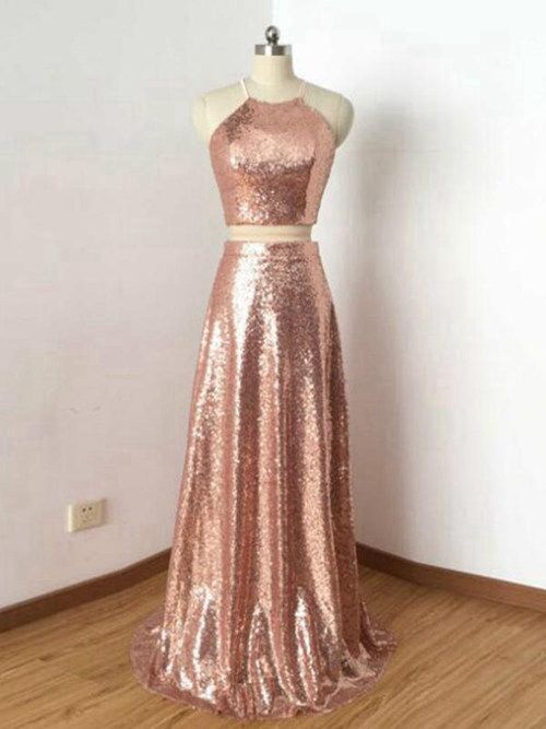 rose gold dress wedding