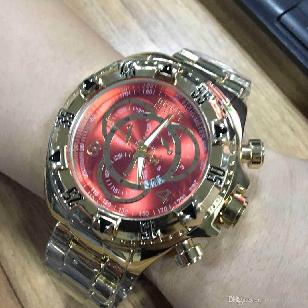 Hot Sell Big Size Good Quality Invicta Men Watch Stainless Steel Strap