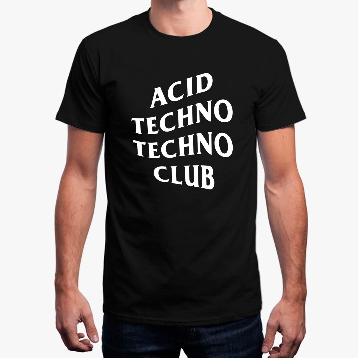 Fashion Tshirt For Men Acid Techno Techno Club Costume Mens T Shirt 100