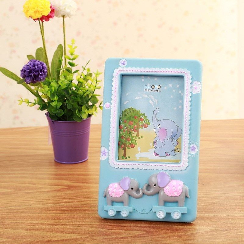 2020 Cute Elephant Baby Photo Holder, Kids Birthday Gift Room