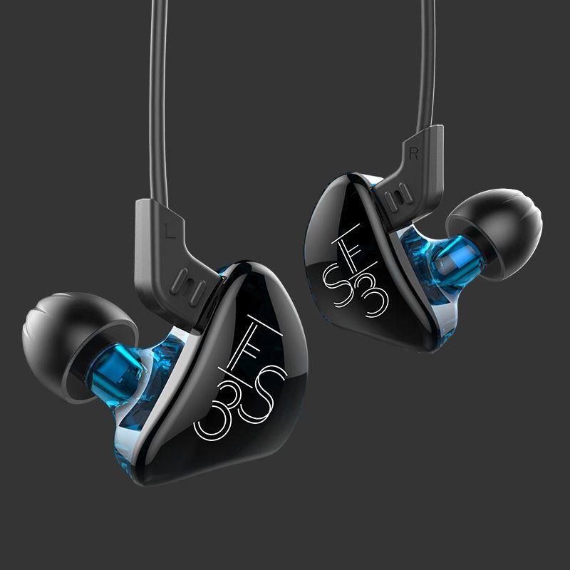 Auriculares Intrauditivos Kz Es3 Azul Controlador Dual 